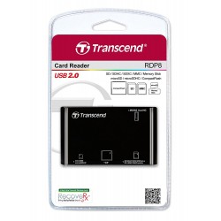All-in-1 Transcend Multi Card Reader USB2.0 RDP8(TS-RDP8K) Black