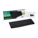 Logitech K120 Wired Standard USB Keyboard - Black