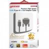 promate premium high speed hdmi type a to dve adaptor cable