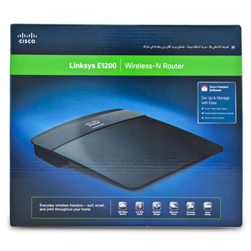 router cisco linksys e1200 wireless n 300mbps