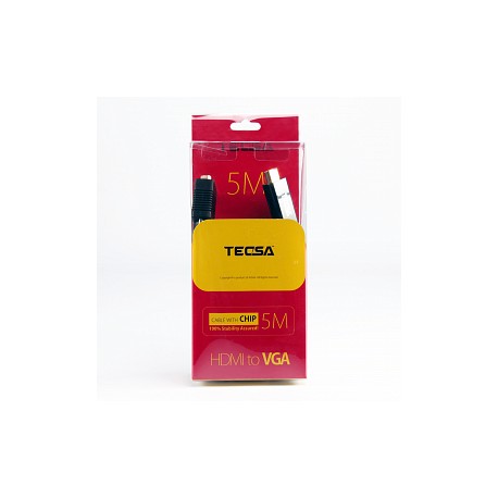 Tecsa High Speed Transfer 5M HDMI to VGA Cable with Chip
