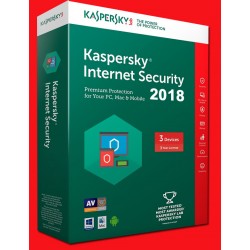 3 User Multi-Device Kaspersky Internet Security 2018 -1 year Licence Key (PC)