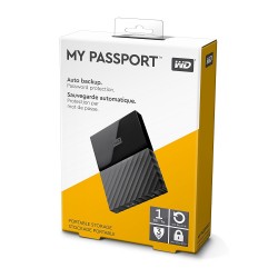 WD 1TB Black My Passport Portable External Hard Drive - USB 3.0