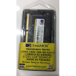 2GB DDR3 1600 PC3 12800 SO DIMM TwinMos MainStream Series Laptop Memory