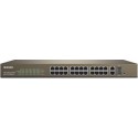 Tenda TEF1226P poe 440w 24-Port 10/100Mbps + 2 Gigabit switch Web Smart PoE Switch network