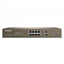TEF1210P-8-150W/Switch/8-Port 10/100Mbps + 2 Gigabit Web Smart PoE Switch