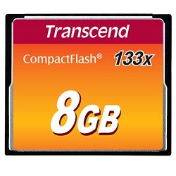 Transcend 8GB CompactFlash Memory Card 133x (TS8GCF133)