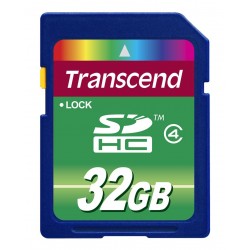 Transcend 32GB Class 4 SD Memory Card (TS32GSDHC4)