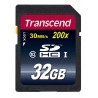Transcend 32GB SDHC Class 10 Flash Memory Card Up to 30MB/s (TS32GSDHC10)