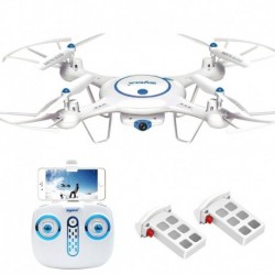 Syma X5UW Wifi FPV Drone with 720P HD Camera 2.4Ghz RC Quadcopter with Flight Route Setting and Altitude Hold Function Bonus 