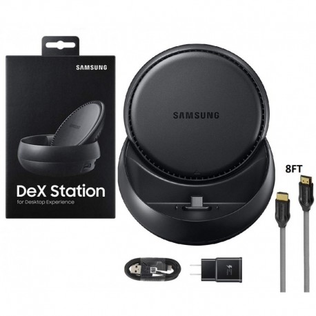 Samsung DeX Station Desktop 4K For - Note9,Note8,S9,S8,+ With Fast C TYPE Charger & Monster 1080p 8FT HDMI US Retail Packing