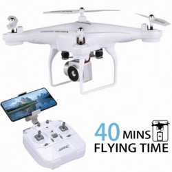40MINS Flight Time Drone, JJRC H68 RC Drone with 720P HD Camera Live Video FPV Quadcopter with Headless Mode,Altitude Hold He