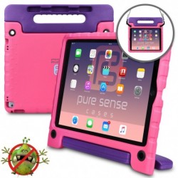 Pure Sense Buddy [Anti-Microbial Kids CASE] Child Proof case for iPad Pro 12.9-1st 2nd Gen 2015 2017 | Cover w/Stand, Handle,