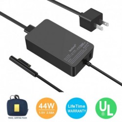 Surface Pro Surface Laptop Charger [UL Certified Updated Version] 44W 15V 2.58A Power Supply Compatible Microsoft Surface Pro