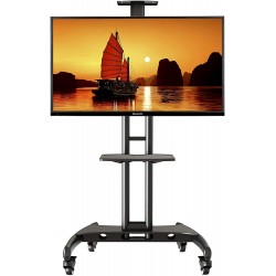 North Bayou Ava 1500 60 1P TV Stand for Size: Black 32" - 65" LED Screen by North Bayou