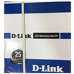 D-Link CAT6 UTP 305 Meter / Roll Grey Colour PVC Solid Networking Cable -NCB-C6UGRYR