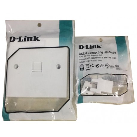 Dlink 3X3 1M Single Face Plate