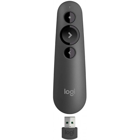 Logitech R500 Laser Presentation Remote Clicker with Dual Connectivity Bluetooth or USB