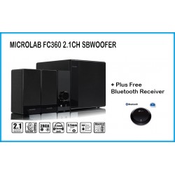 Microlab FC360 2.1 Speaker Plus TP-Link Bluetooth Receiver pack
