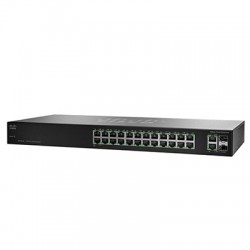 24 ports - unmanaged Cisco Small Business Cisco SF102-24-UK switch - rack-mountable