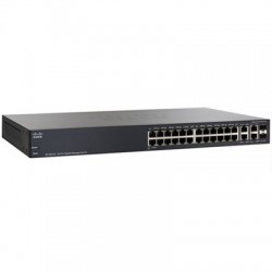 Cisco 26-Port Gigabit Managed Switch, SG300-28 (SRW2024-K9-UK) 2x Gigabit/SFP Combo Uplinks, 300 Series