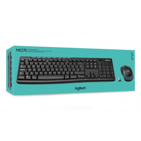 Logitech - MK270 Wireless Keyboard and Mouse