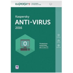 1 Device PC Single User Kaspersky Anti-Virus 2017 License 1 Year