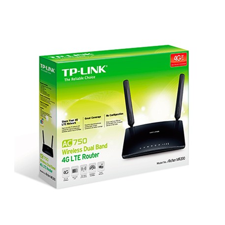 TP-LINK Archer MR200 AC750 4G LTE SIM Slot Unlocked Wireless Dual Band Router